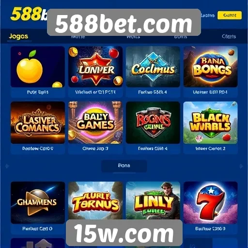 Jogos disponíveis no 588bet.com